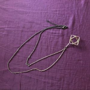 Gold geometric necklace